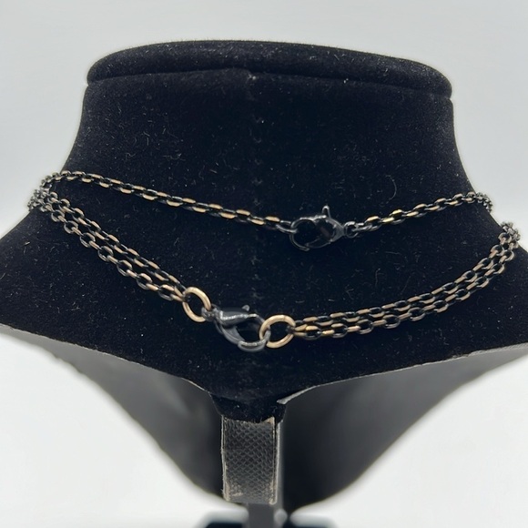 BLACK & GOLD STRAND NECKLACES - Picture 3 of 7